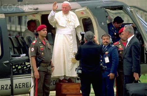 Juan Pablo II llegó a Venezuela